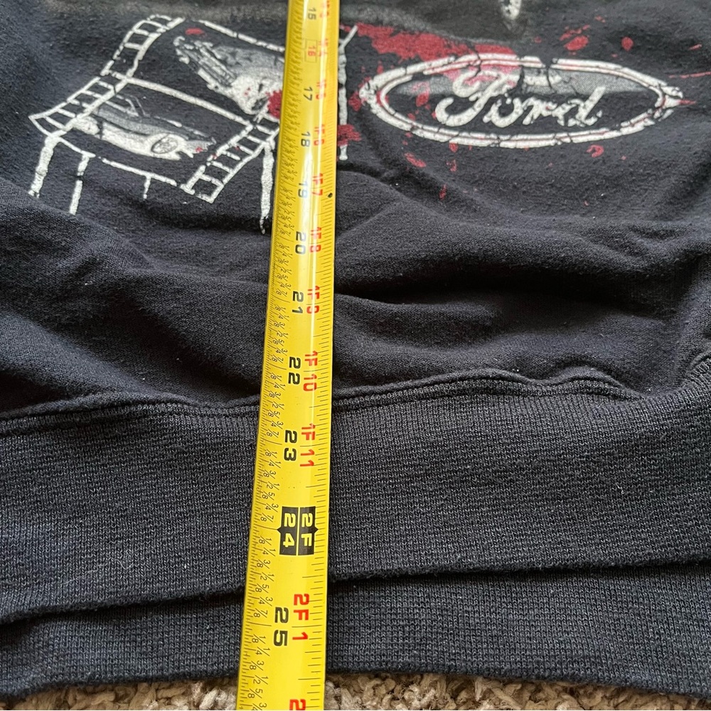 Fruit Of The Loom Ford Mustang Vintage Crew Neck Sweatshirt Made USA Gray Men XL - Picture 5 of 6